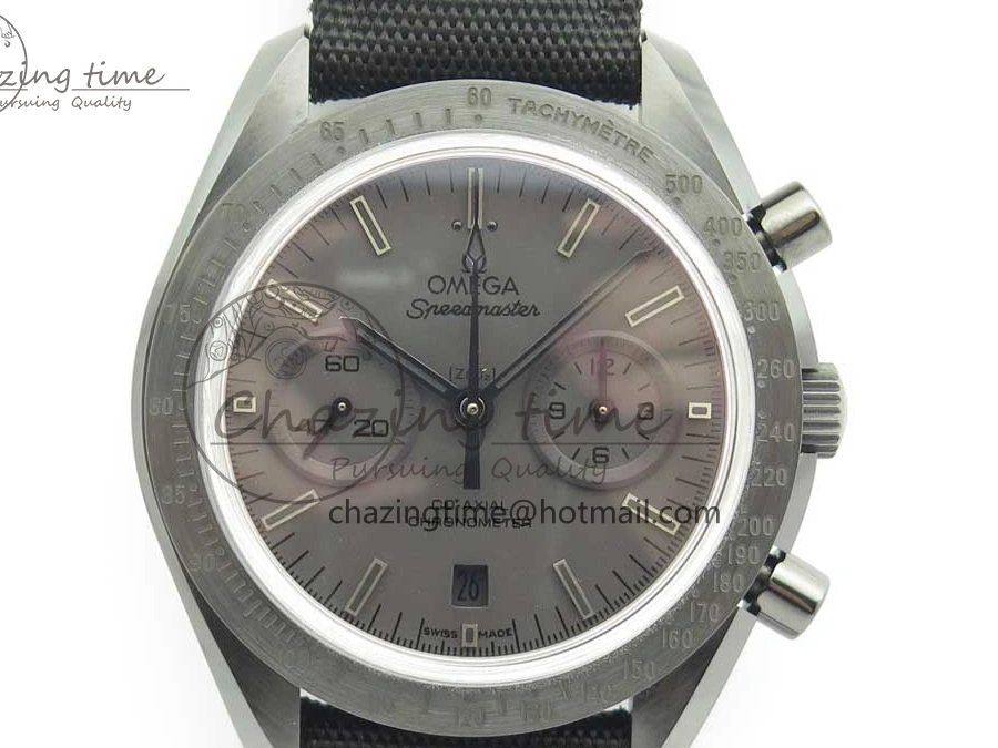 0112 Speedmaster “Dark Side of The Moon” Real Ceramic OMF 1:1 Best Edition Black Black on Nylon Strap A WeatherProof 7976